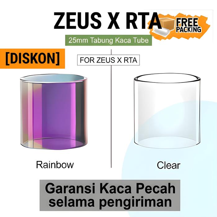 DISKON Geekv@p3 ZEUS X RTA Replacement Glass / Arb 2 RTA Replacement Glass