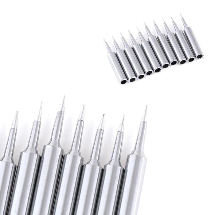 50Pcs 900M-T-I 900M-T-B Pure Copper Surface Iron Tip Soldering Tip