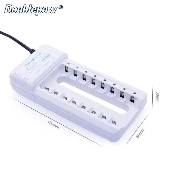 CAS ULANG Charger Baterai AA AAA 8 slot Cas Isi Ulang Doublepow