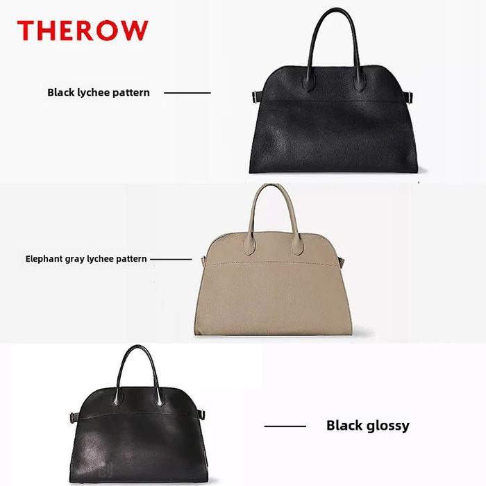 Margaux15 Large Capacity Tote Bag Simplistic Commuter Style Cow Leather Handbag Therow Tote Bag Easy