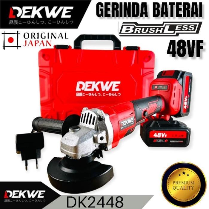 DEKWE DK2448 Gerinda Baterai / Cordless Grinder Brushless SUNC 48V | JLD 88Vf