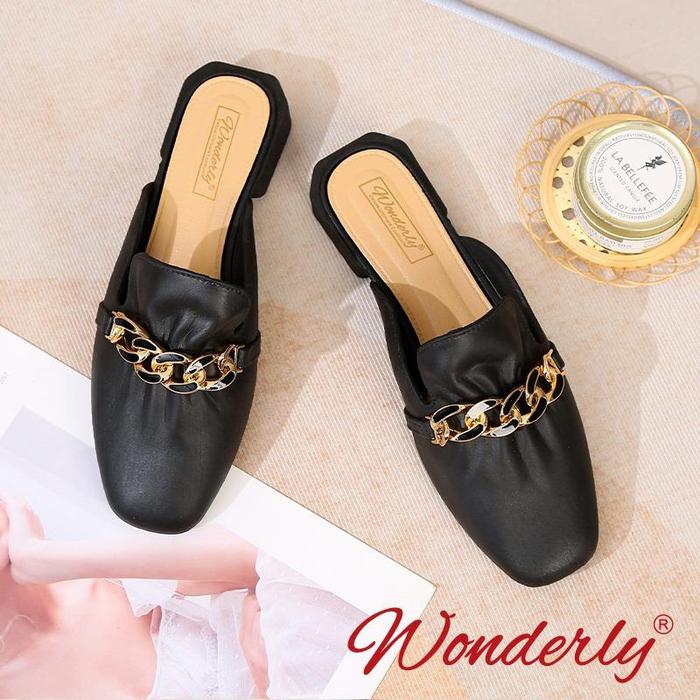 SENDAL SEPATU WANITA CHAIN WONDERLY 1301-2 PVC RINGAN