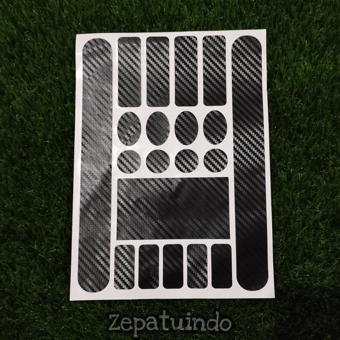 stiker pelindung frame sepeda - carbon