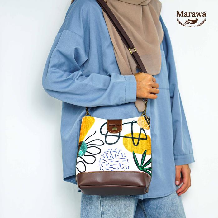 MARAWA Nara Series Tas Selempang Wanita Etnik Handmade