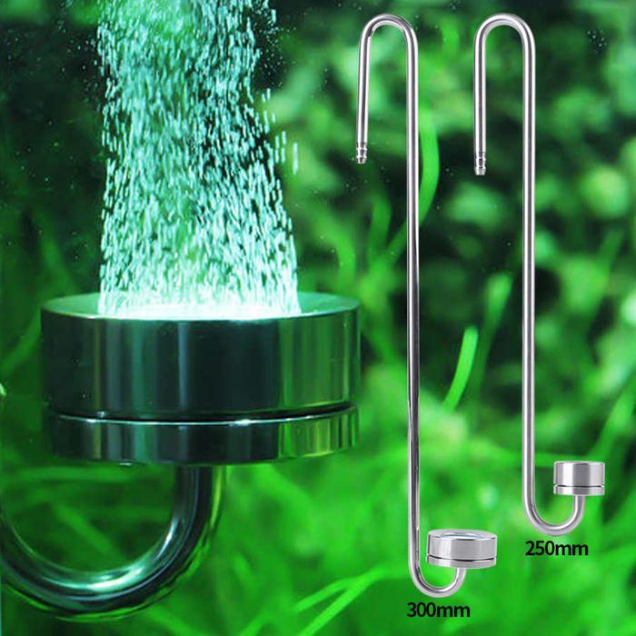 U Shape Aquarium CO2 Diffuser Stainless Steel Carbon Dioxide Diffuser