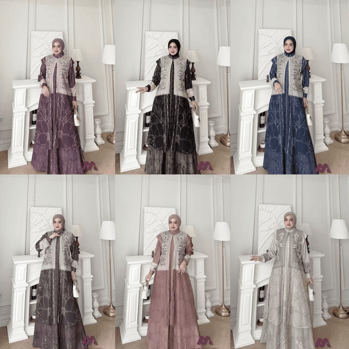 LuxuryFashion READY GAMIS DRESS WANITA SESHA NEW 2IN1 VOL 14 BY HMF LUXURY BEST SELLER!