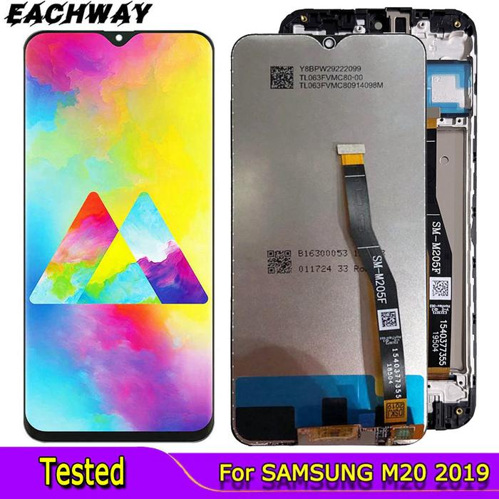 SUPER AMOLED 6.3'' LCD For SAMSUNG Galaxy M20 2019 SM-M205 M205F LCD