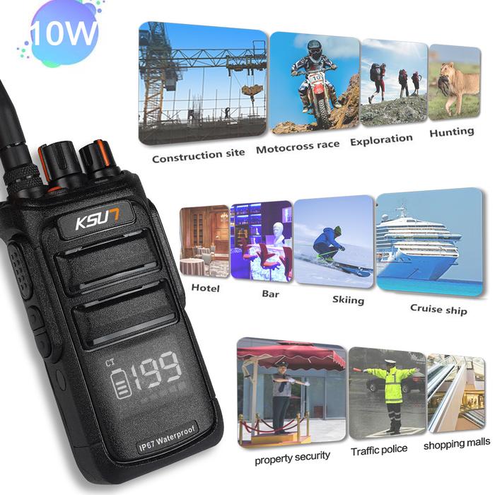 KSUN P80 Trucker Walkie Talkie Bluetooth-compatible Wireless Set
