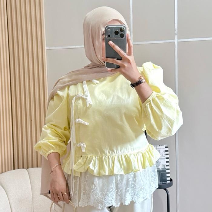 Nalyafa Blouse | Blouse Coquette Wanita