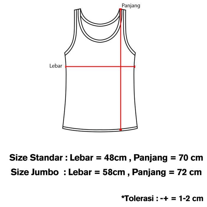 Guano Kaos Singlet Lekbong Pria Premium Kutang Katun 30S Pantai Santai Gym Fitness Tanpa Lengan Slee