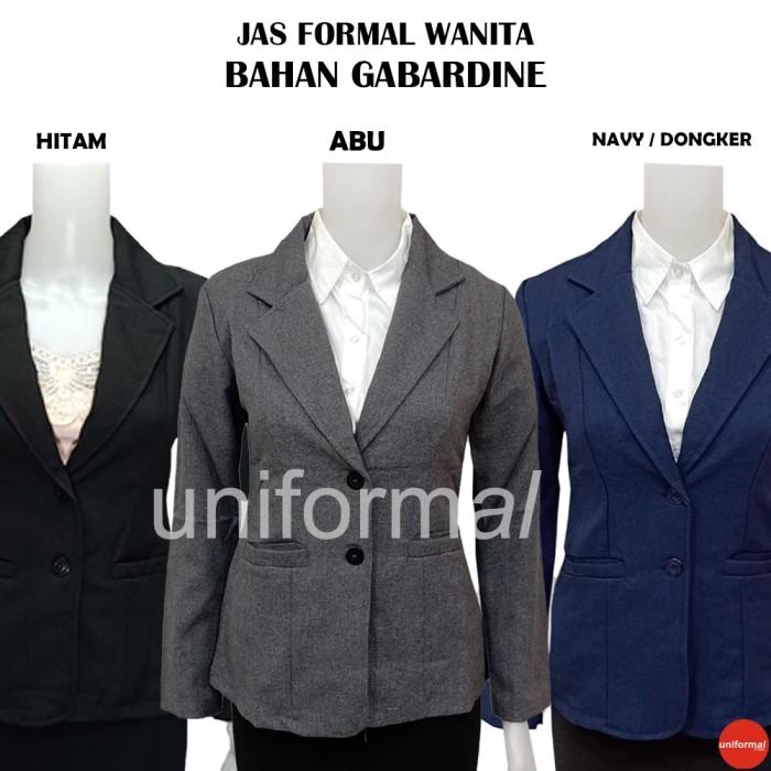 V♥BH BLAZER FORMAL WANITA HITAM PUTIH ABU DONGKER S-5L JUMBO BIG SIZE BLAZE U✪ZQ