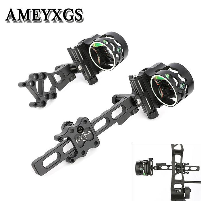 Archery Compound Bow Sight 0.019 Fiber with Sight Light Micro