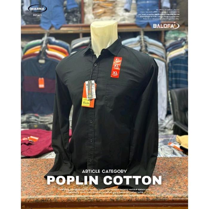Kemeja Balofa Original Lengan Panjang Pria - Baju Katun