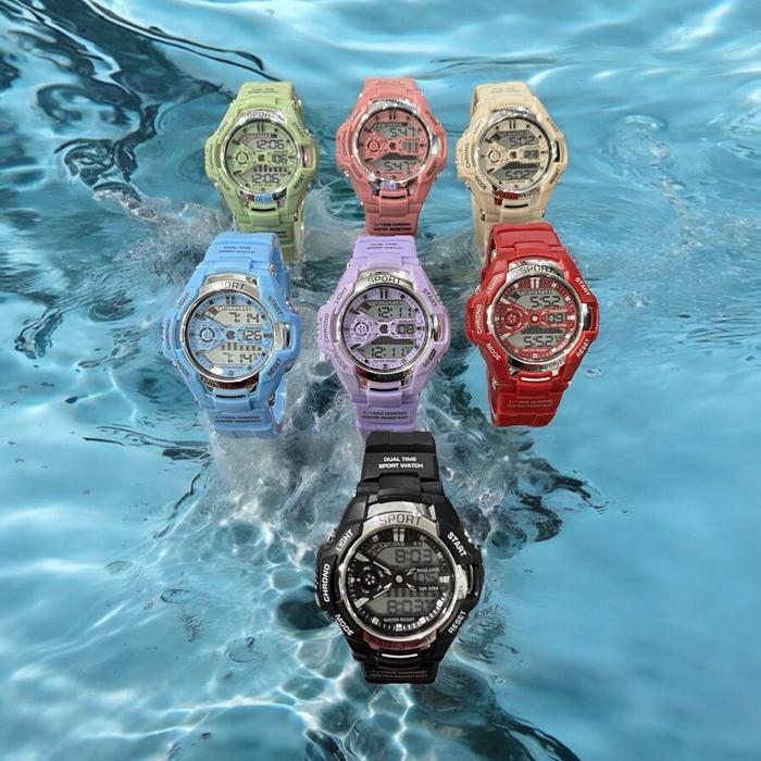 Auxland Jam Tangan Digital Sport Waterproof Anak Remaja Dewasa Fashion