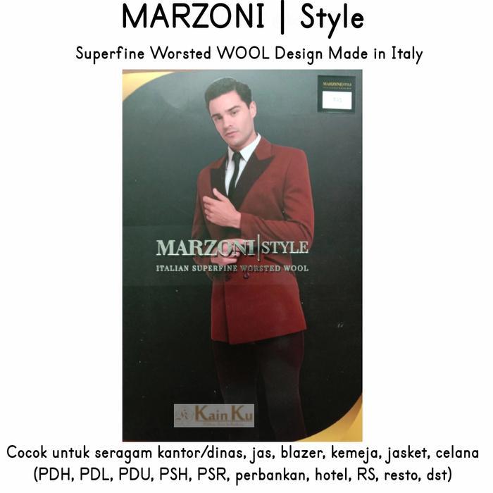 Terbaru Kain Marzoni Style Worsted Wool