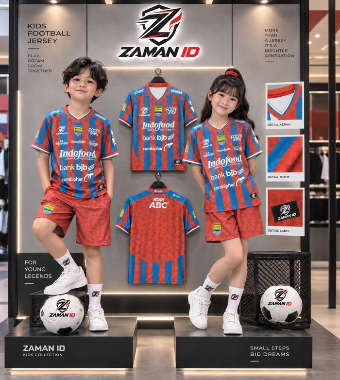 ZAMAN ID - ONE SET JERSEY FANTASY PERSIB 3RD ANAK UMUE 3-10 TAHUN NEW JERSEY PERSIB 2026