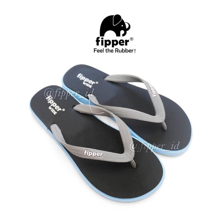 Sandal Fipper Wide Original for Man/Woman - Black/Blue(Sky)/Grey(Light)