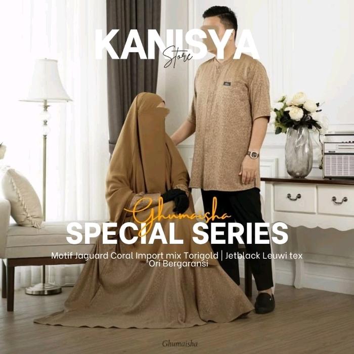 GHUMAISHA GAMIS SET KOKO LENGAN PANJANG COUPLE  Pasangan SPECIAL EID SERIES