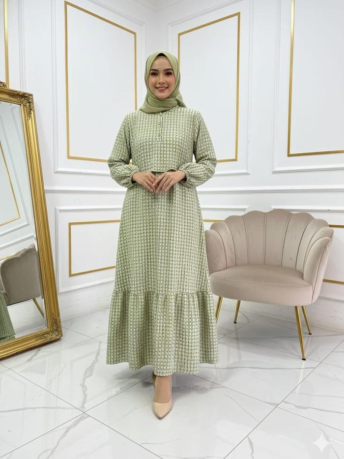 AikoGamis,Dress Fawziya Katun Jepang Rubi Couple