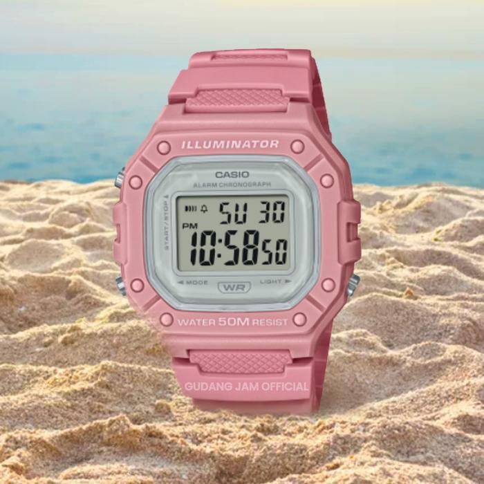 Jam Tangan Casio W-218HC W218HC W 218 W218 Digital Watches