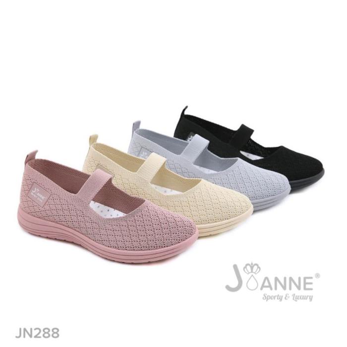 [JOANNE] Sepatu Flyknit Flat Shoes Import JN288