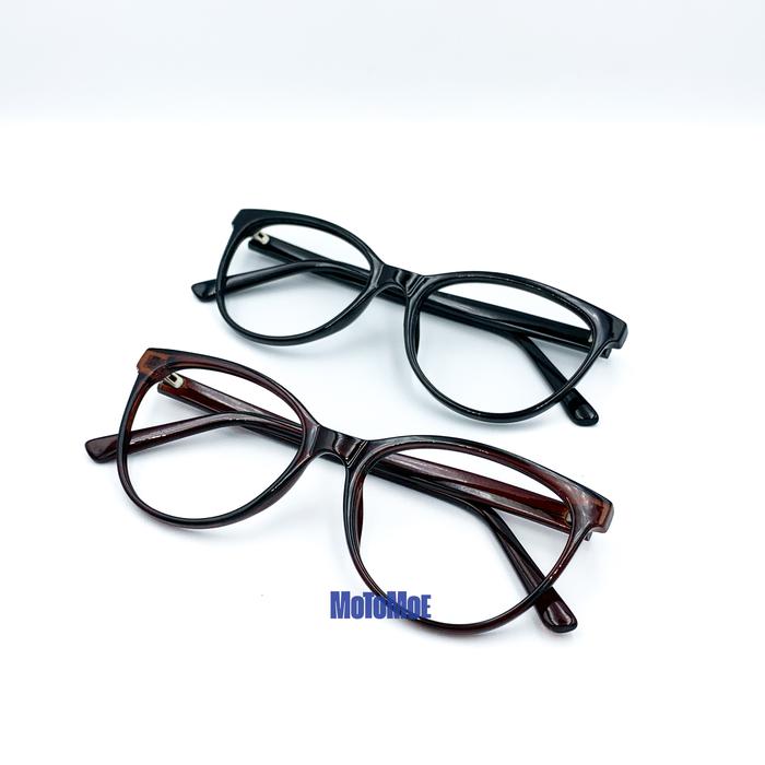 Motomoe Luma - Frame Kacamata Cat Eye Skena Minimalis Ringan Klasik Kekinian Kokoh