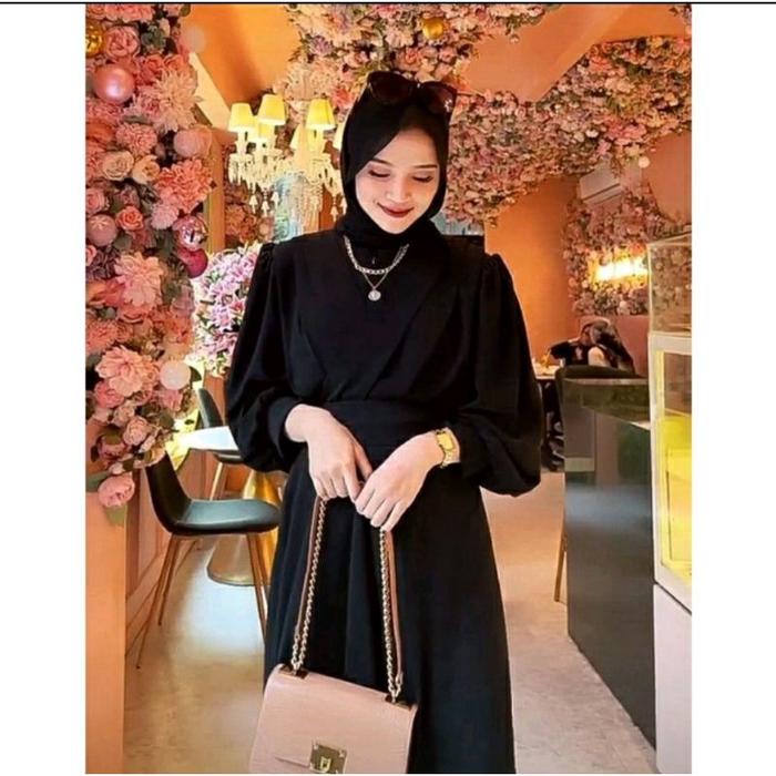 Gaudy maxi gamis cerutty babydoll//theressa dress terbaru//gamis muslim//baju kondangan dewasa//gami