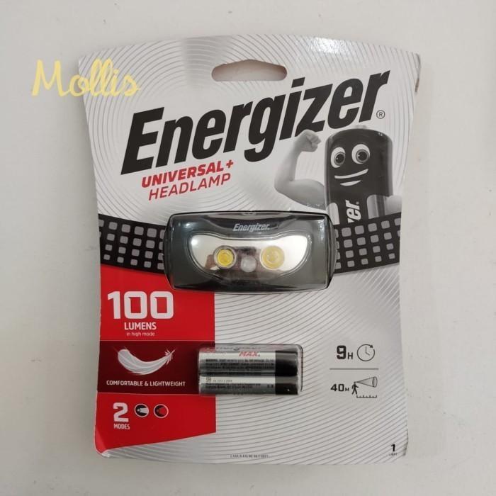 Headlight Energizer Universal 100 Lumens 3 LED (GRATIS Baterai AAA)
