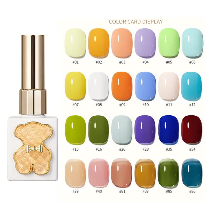 Gel Nail Polish Set NailFan Lucky Bear 88 Colors UV Gel Set 15mL Soak