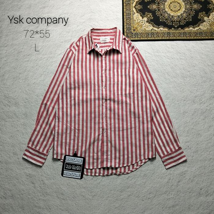kemeja panjang salur ysk company original 100% size  L