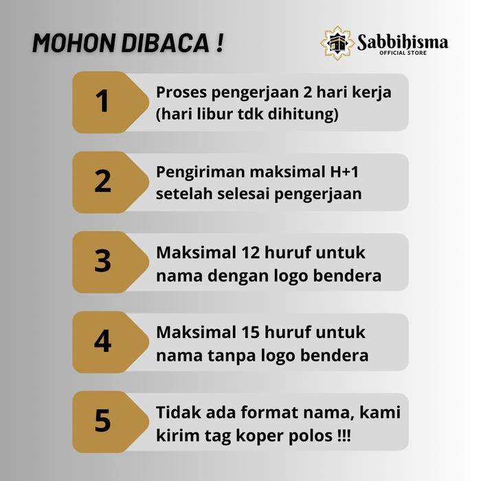 Penanda Koper Umroh Luggage Tag Koper Custom Nama Label Tanda Pengenal Name Tag Koper Haji Umroh Tra
