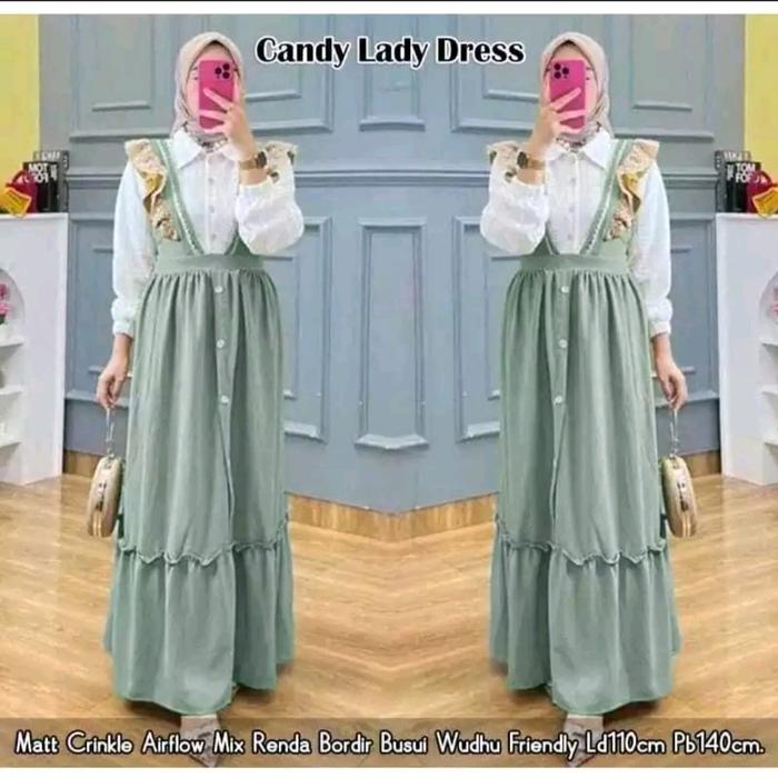 GAMIS WANITA / GAMIS KONDANGAN / CANDY LADY DRESS LABEL MADANI READY STOCK