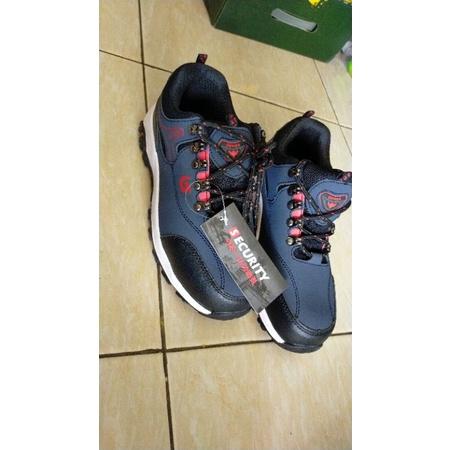 New!!! Sepatu Safety Sporty Guyisa Blue 61 Ujung Besi Import Pria Wanita