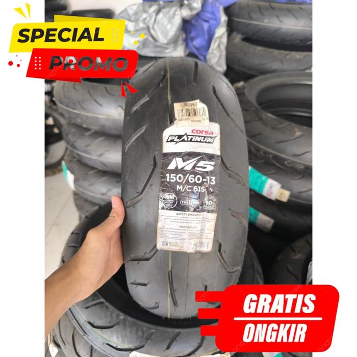Baru Corsa Platinum M5 150/60-13 Tubeless Original 150 60 Ring 13 Motif modern cocok Untuk Oversize 