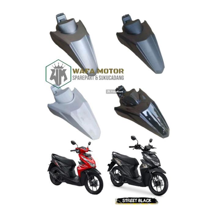 slebor spakbor depan beat new led deluxe/ beat street new led 2020-2023 hitam silver coklat putih hi