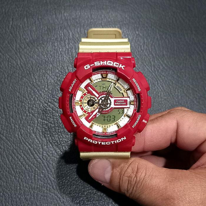 Jam Tangan Casio GShock G-Shock GA-110CS / GA110CS / GA-110 Iron Man, Rare Item