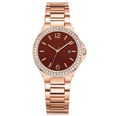 AC 2981 LD Alexandre Christie Jam Tangan Wanita Desain Elegan RED