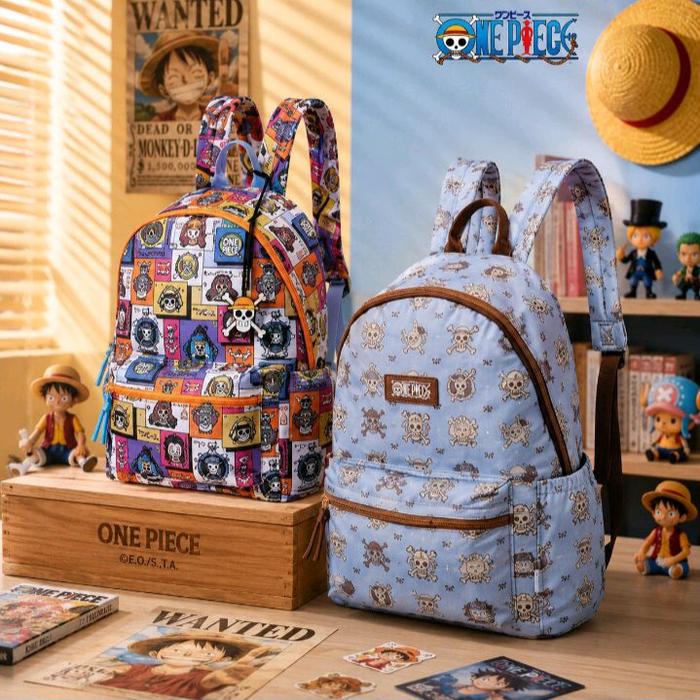 MINISO Original One Piece Collection All Over Print Backpack Tas Ransel Anime Unisex