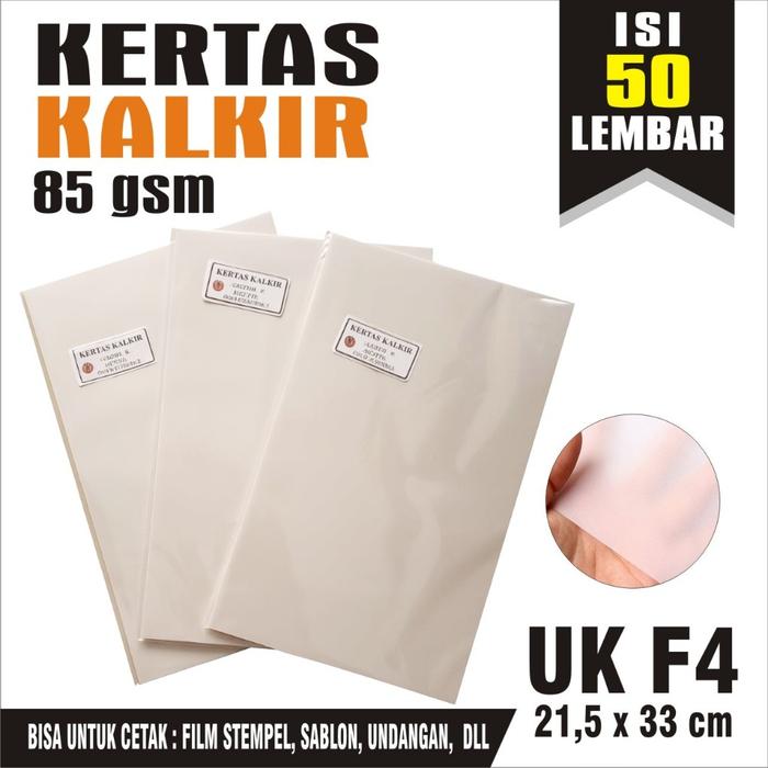 Kalkir Folio / Kertas Kalkir 80/85gr Ukuran F4 / Tracing Paper