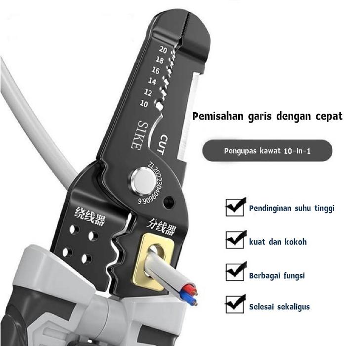 Alat Kupas Kabel Tang Tukang Listrik Multifungsi Tang Pemotong Kabel Cable Stripper Kupas Kabel