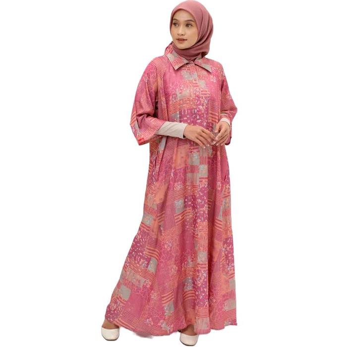 L DRESS REGLAN DAUKY TOKYO GAMIS RAYON