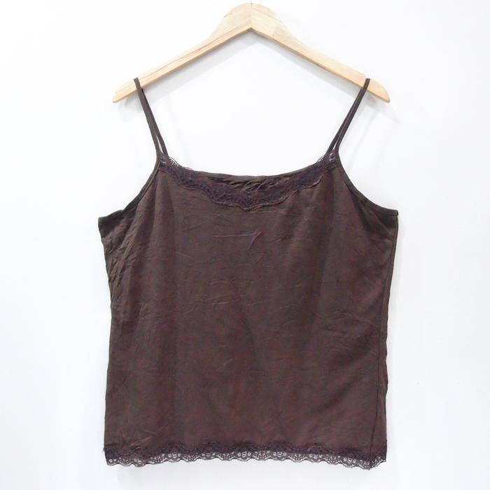 CE860 SIZE XL BROWN LACE JUMBO TANKTOP