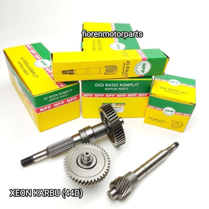 GIGI RASIO KOMPLIT 1SET XEON KARBU 44D 2010-2012 62200-44D00 ORIGINAL MERK NPP NIPPON PARTS