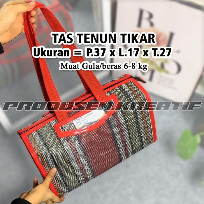 Tas Kondangan Bahan Tenun Tikar Ukuran Sedang Muat Gula 6-8kg / Tas Buwuh / Tas Kondangan / Tas Haja