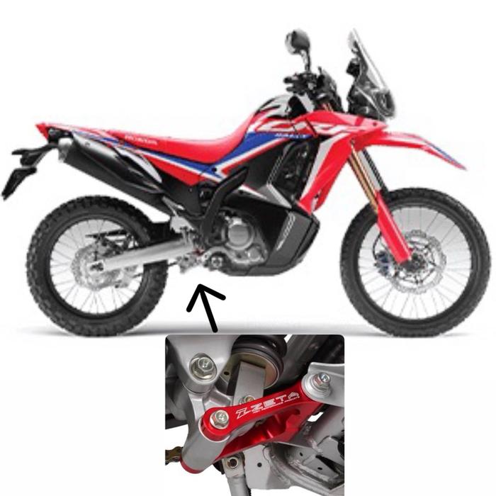 ZETA LOWERING CRF 250 RALLY RED PENURUN SHOCK BELAKANG CRF250L2021-2024 -30MM