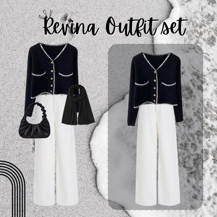 Revina Outfit Set| Outfit korean style | Outfit set korean style|Outfit set ala korean style| Oneset