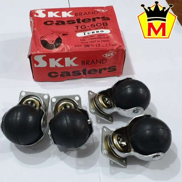 [1 SET] Roda Caster / Roda Etalase / Roda Kursi / Roda Karet SKK TG-50