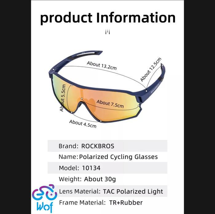 Exclusive Sale Rockbros 10140 Polarized Sunglasses Outdoor Run Sports Kacamata Sepeda Terlaris