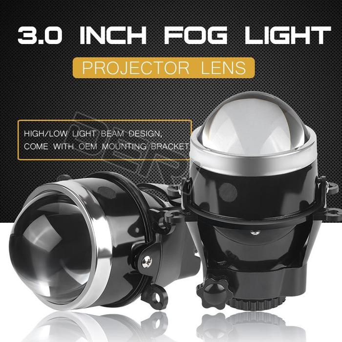 Lensa proyektor lampu kabut 3.0 inci lensa bi-xenon Untuk SUBARU
