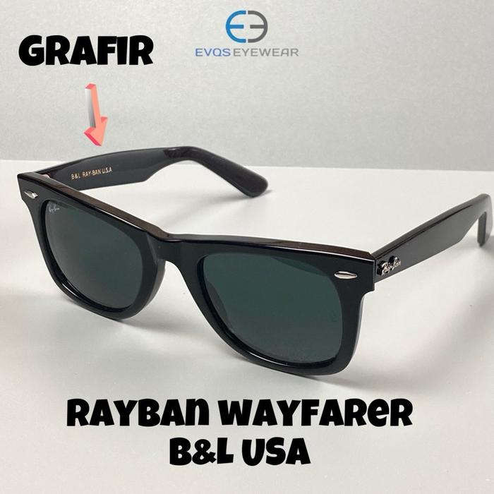 Kacamata Hitam BL USA Wayfarer 2140 Full Grafir